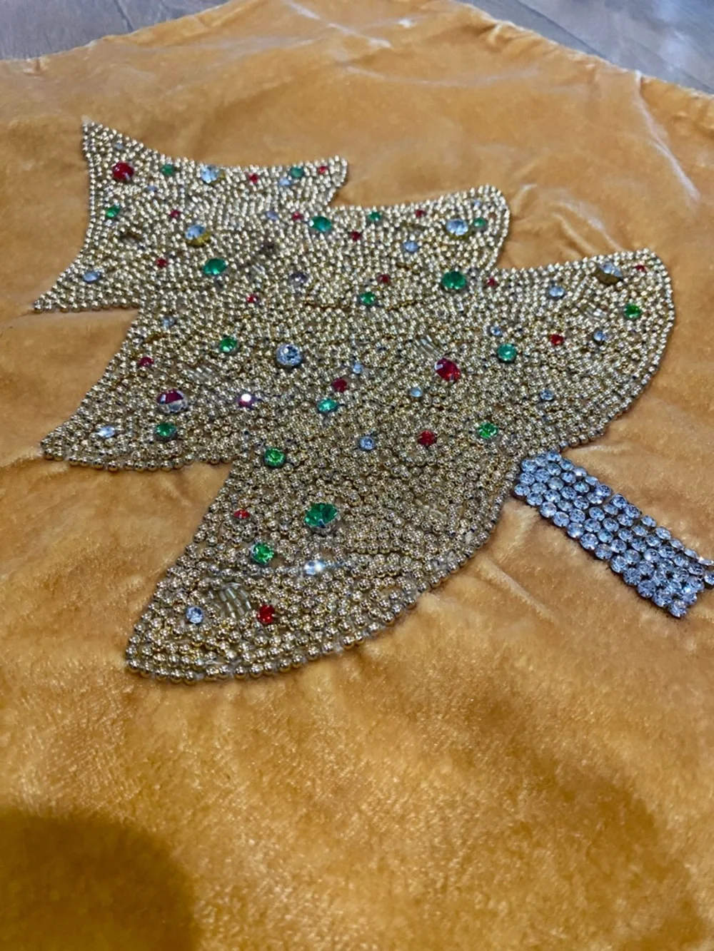 A-10 Boutique Luxury Farrisilk Velvet beaded Holiday Pillow Cover